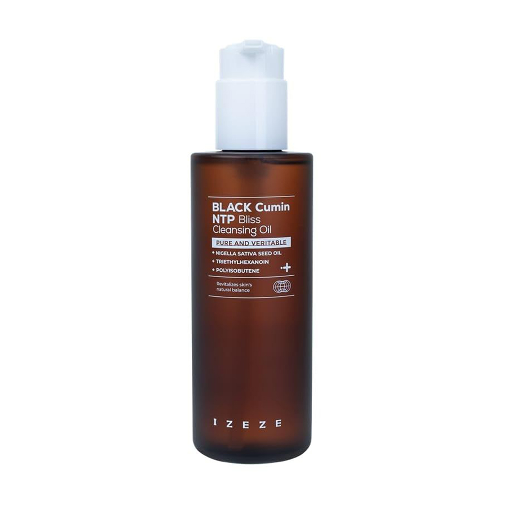 Очищувальний засіб для обличчя IZEZE Black Cumin NTP Bliss Cleansing Oil з олією чорного кмину, 200 мл